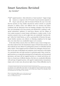 Smart sanctions revisited